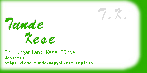 tunde kese business card