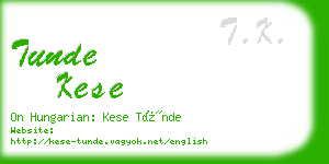 tunde kese business card